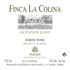 Vinos Sanz Finca La Colina Sauvignon Blanc 2011 Front Label