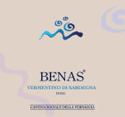 VinoVernaccia Vermentino di Sardegna Benas 2015 Front Label