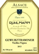 Vins Ruhlmann-Schutz Vieilles Vignes Gewurztraminer 2013 Front Label