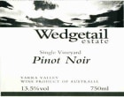 Wedgetail Estate Single Vineyard Pinot Noir 2013 Front Label