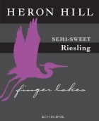Heron Hill Winery Classic Semi Sweet Riesling 2012 Front Label