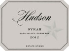 Hudson Syrah 2012 Front Label