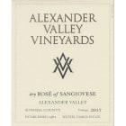 Alexander Valley Vineyards Dry Rose of Sangiovese 2017 Front Label