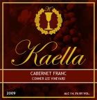 Kaella Winery Conner Lee Vineyard Cabernet Franc 2009 Front Label