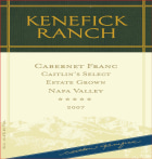 Kenefick Ranch Caitlin's Select Cabernet Franc 2007 Front Label