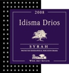 Wine Art Estate Idisma Drios Syrah 2008 Front Label