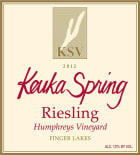 Keuka Spring Winery Humphreys Vineyard Riesling 2012 Front Label