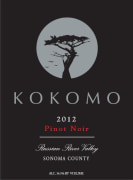 Kokomo  Pinot Noir 2012 Front Label