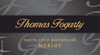 Fogarty Santa Cruz Mountains Merlot 2006 Front Label