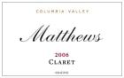 Matthews Winery Claret 2006 Front Label