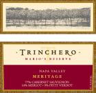 Trinchero Mario's Reserve Meritage 2010 Front Label