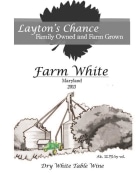 Layton's Chance Farm White 2013 Front Label