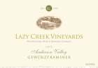 Lazy Creek Vineyards Gewurztraminer 2015 Front Label