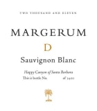 Margerum D Sauvignon Blanc 2011 Front Label