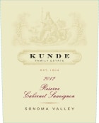 Kunde Reserve Cabernet Sauvignon 2012 Front Label