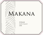 Makana Cellars Syrah 2008 Front Label