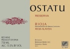 Ostatu Rioja Reserva 2005 Front Label