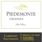 Piedemonte Navarra Cabernet Sauvignon 2006 Front Label