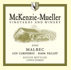 McKenzie-Mueller Vineyards & Winery Malbec 2005 Front Label