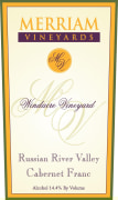 Merriam Vineyards Windacre Vineyard Cabernet Franc 2012 Front Label