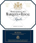 Marques de Riscal Rueda Blanco 2010 Front Label