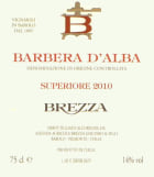 Brezza Barbera d'Alba Superiore 2010 Front Label