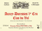 Prunier, M Auxey-Duresses Clos du Val 2010 Front Label