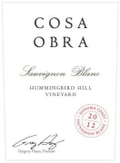 Cosa Obra Hummingbird Hill Vineyard Sauvignon Blanc 2012 Front Label