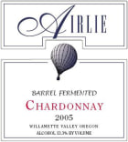 Airlie Barrel Fermented Chardonnay 2005 Front Label