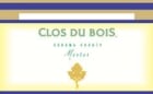 Clos du Bois Merlot 2000 Front Label