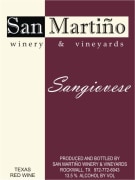 San Martino Winery & Vineyards Sangiovese 2009 Front Label