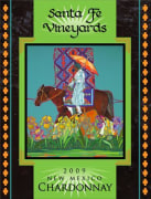 Santa Fe Vineyards Chardonnay 2009 Front Label