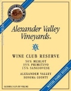 Alexander Valley Vineyards Wetzel Family Estate Wine Club Reserve 2014 Front Label