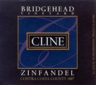 Cline Bridgehead Zinfandel 1997 Front Label