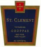 St. Clement Oroppas 2000 Front Label