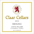 Claar Cellars White Bluffs Vineyard Riesling 2012 Front Label