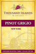 Thousand Islands Winery Pinot Grigio 2013 Front Label