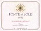 Ruffino Fonte al Sole 2002 Front Label