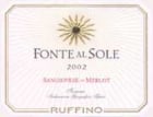 Ruffino Fonte al Sole 2002 Front Label