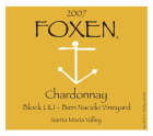 Foxen Block UU Bien Nacido Vineyard Chardonnay 2007  Front Label