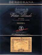 Berberana Vina Alarde Rioja Reserva 1998 Front Label