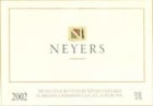 Neyers Hudson Vineyard Grenache 2002 Front Label