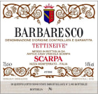 Antica Casa Scarpa Tettineive Barbaresco 2005 Front Label
