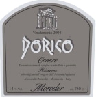 Moroder Rosso Conero Dorico Riserva 2004 Front Label