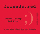 Pedroncelli Friends Red 2010 Front Label