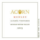 ACORN Winery Alegria Vineyards Medley 2013 Front Label