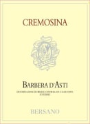 Bersano Cremosina Barbera d'Asti Superiore 2010 Front Label