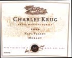 Charles Krug Napa Valley Merlot 2000 Front Label