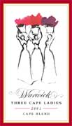 Warwick Estate Three Cape Ladies 2001 Front Label
