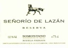 Pirineos Senorio de Lazan Reserva 2004 Front Label